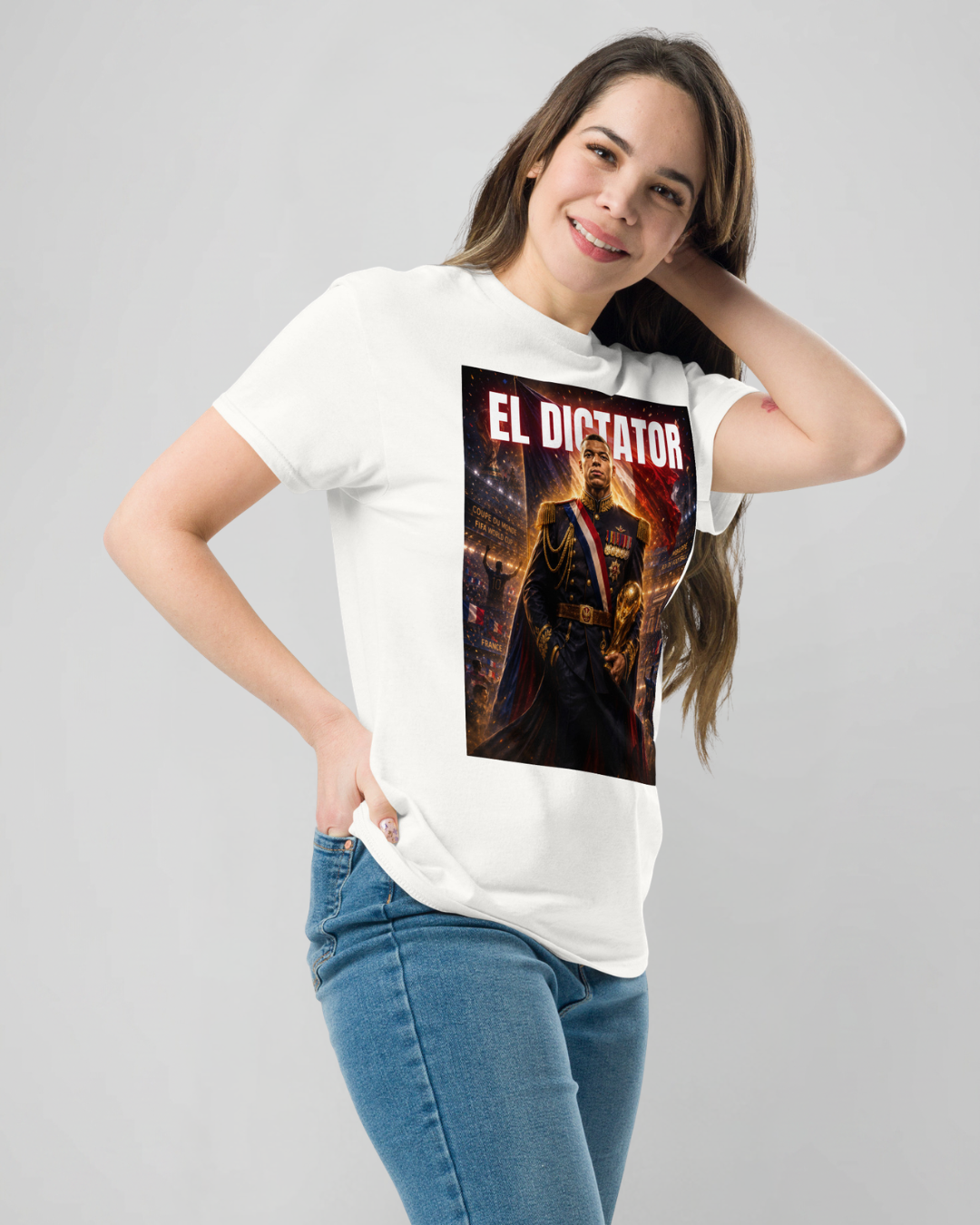 T-shirt DEVANT fond rouge