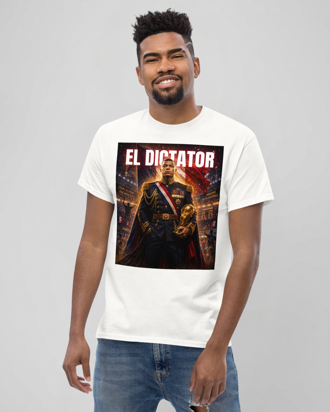 T-shirt DEVANT fond rouge