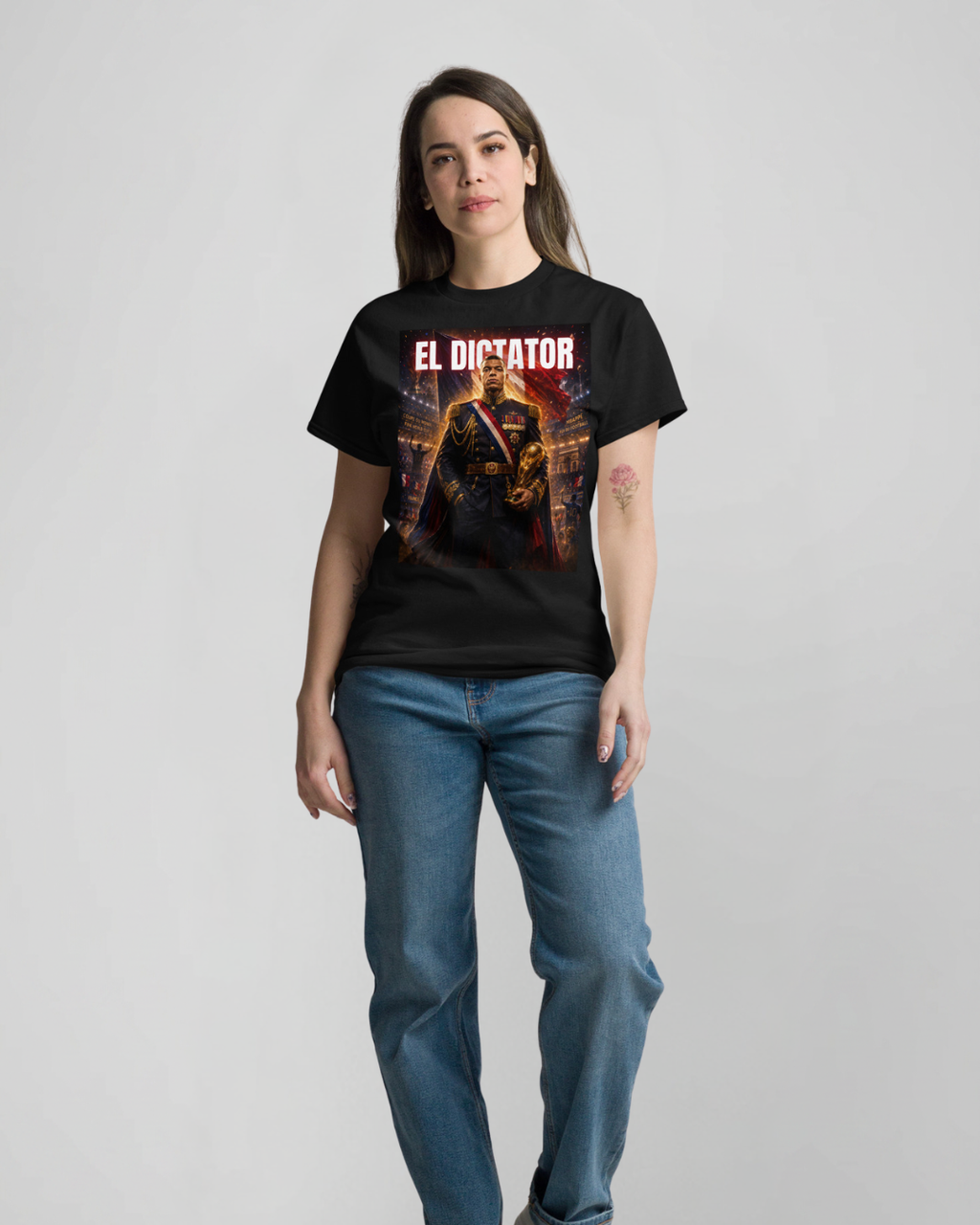 T-shirt DEVANT fond rouge