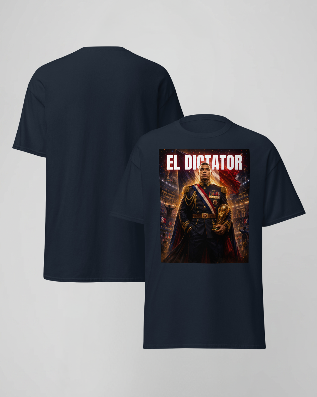 T-shirt DEVANT fond rouge