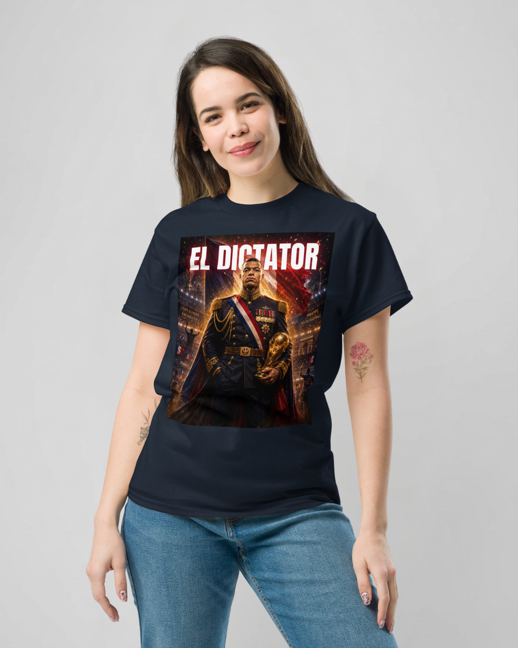 T-shirt DEVANT fond rouge