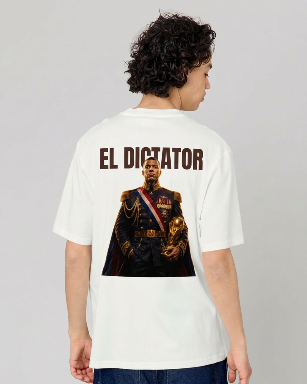 T-Shirt DOS sans fond marron