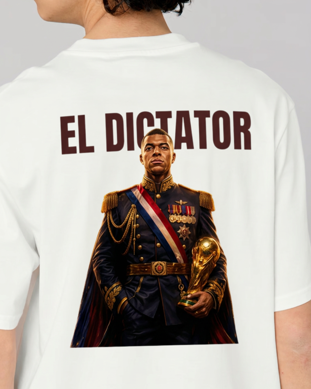 T-Shirt DOS sans fond marron
