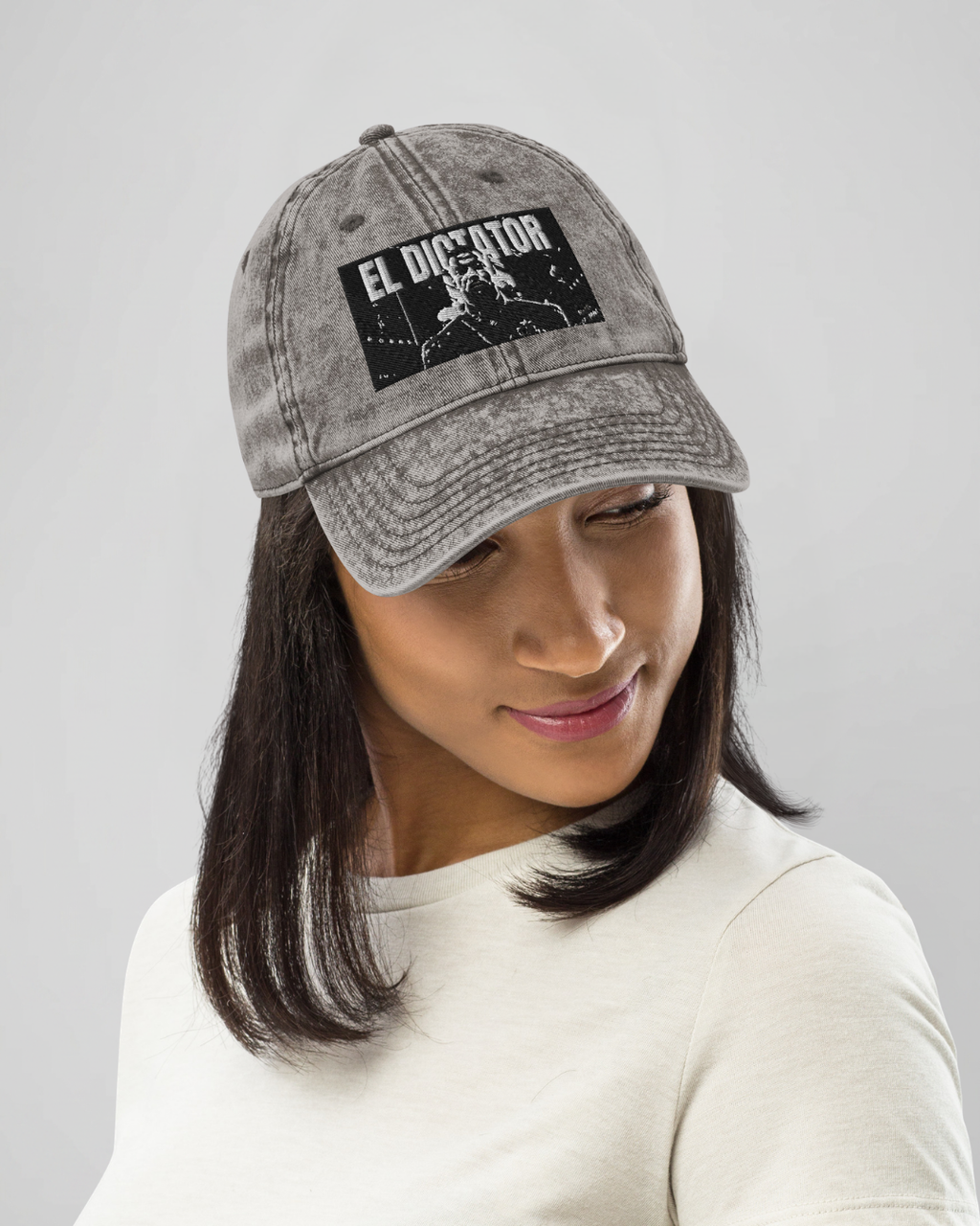 Casquette Vintage - El Dictator Mbappe - Broderie noir
