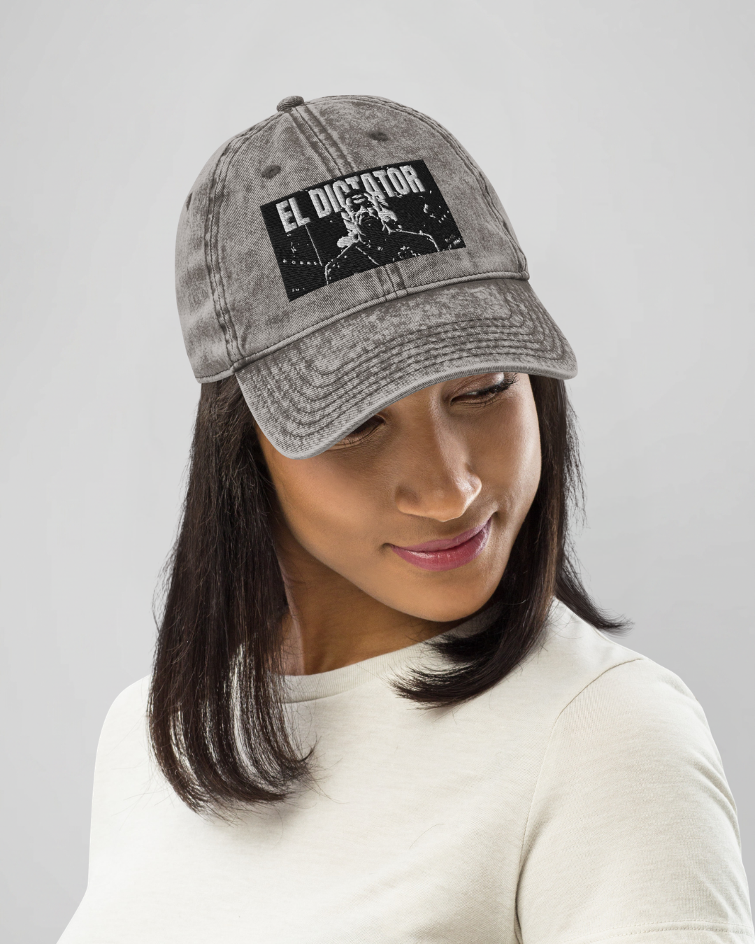 Casquette Vintage - El Dictator Mbappe - Broderie noir