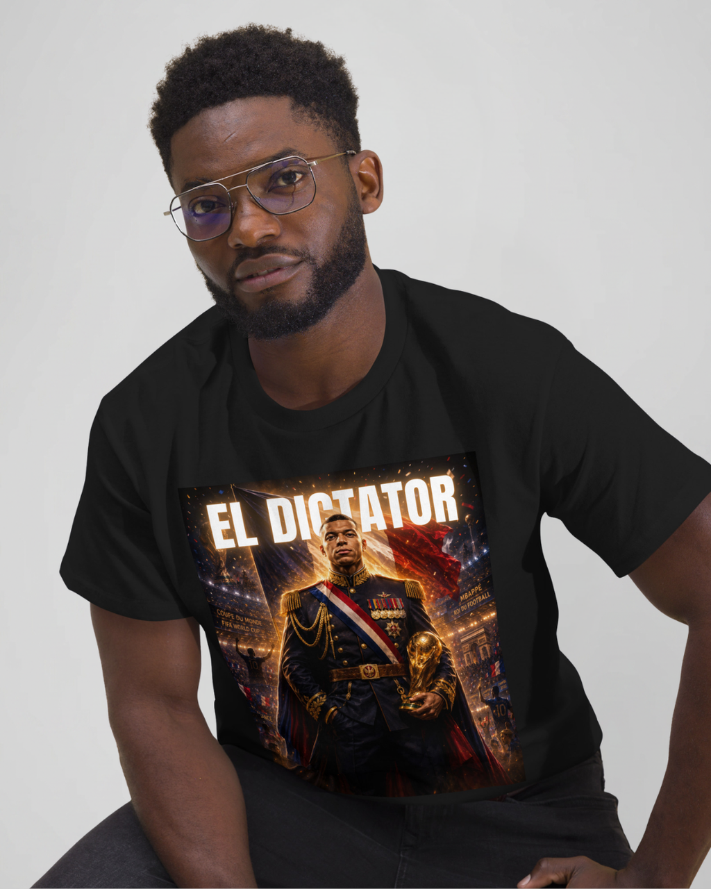 T-shirt DEVANT fond doré