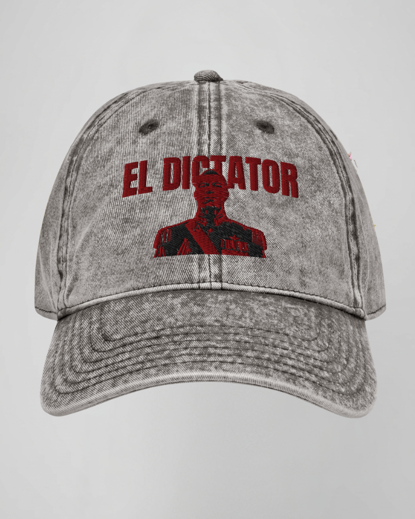 Casquette Vintage - EL DICTATOR - Broderie Rouge