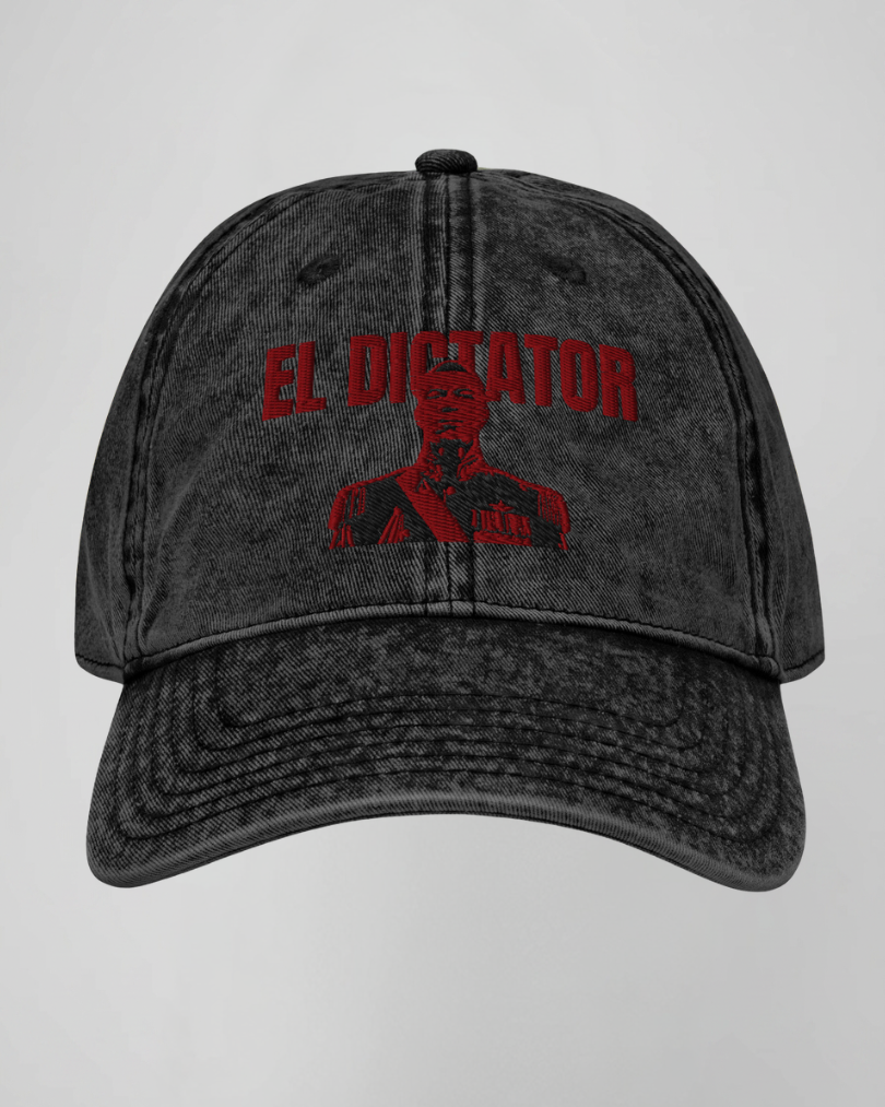 Casquette Vintage - EL DICTATOR - Broderie Rouge