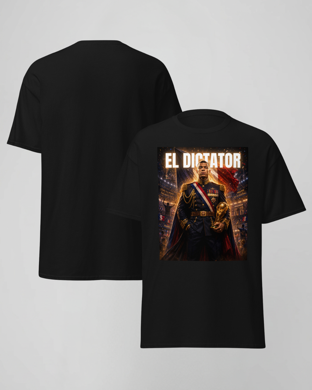 T-shirt DEVANT fond doré