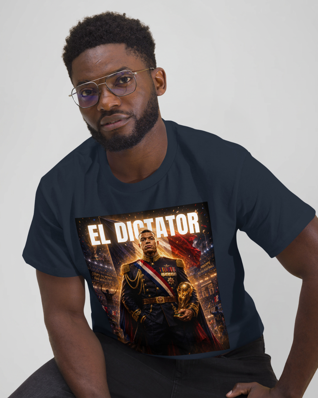 T-shirt DEVANT fond doré